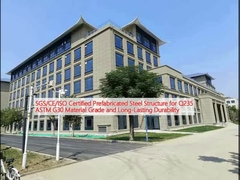 Struktur baja prafabrikasi bersertifikat SGS/CE/ISO untuk kelas material Q235 ASTM G30 dan daya tahan lama